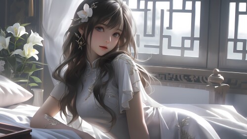 [动态壁纸]旗袍少女